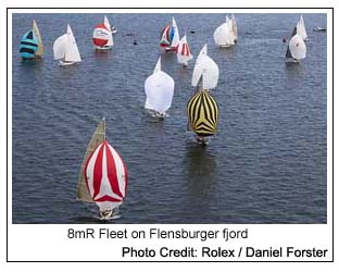 8mR Fleet on Flensburger fjord, Photo Credit: Rolex / Daniel Forster
